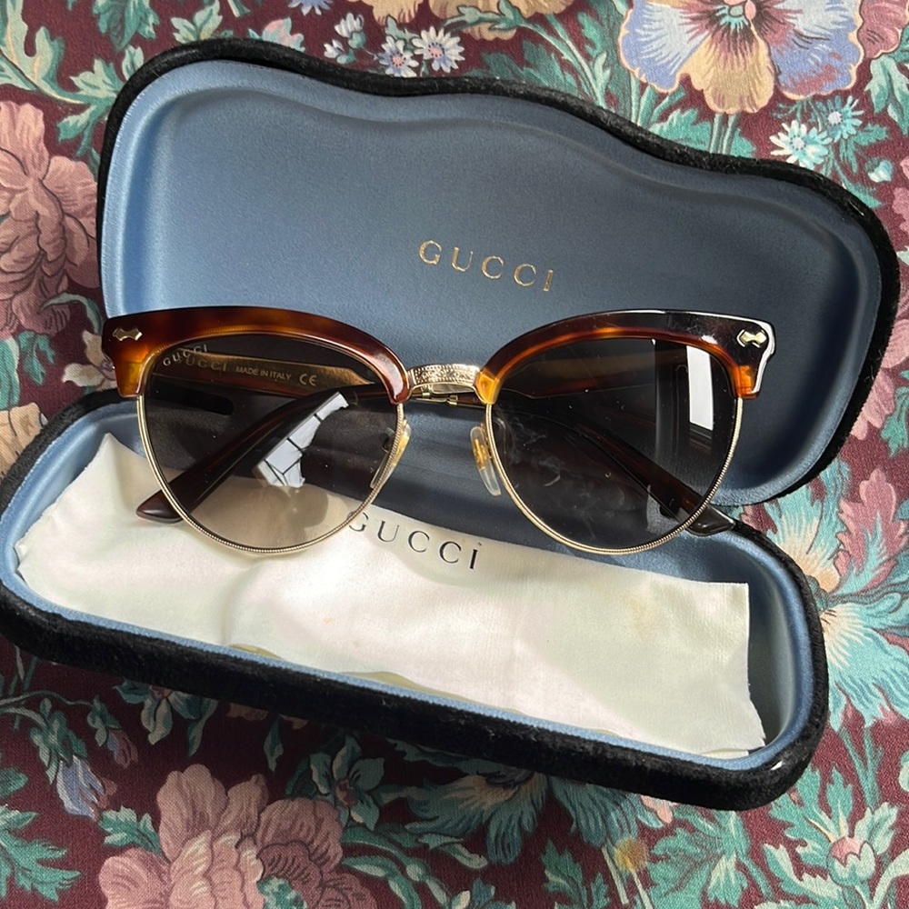 Gucci Havana - Gold- Brown lens